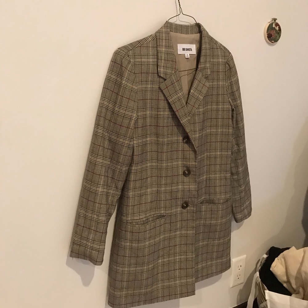 BbDakota plaid blazer